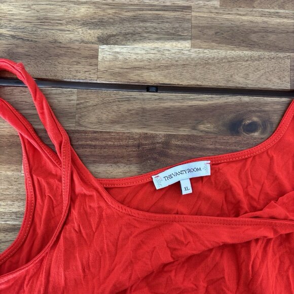 The Vanity Room Coverup Red Dress Women's Size XL Resort Cruise Beach - Picture 15 of 15